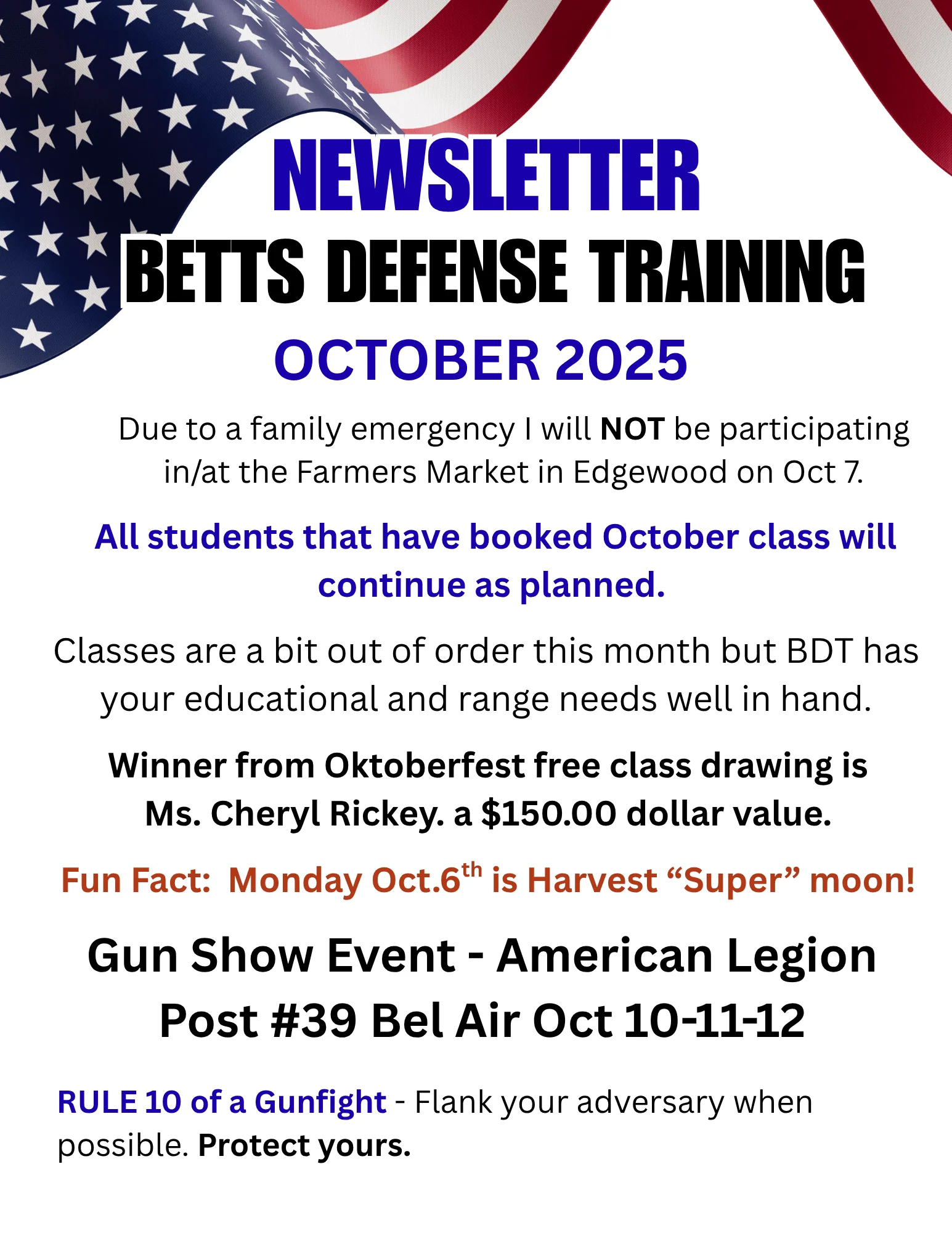 October 2025 Newsletter