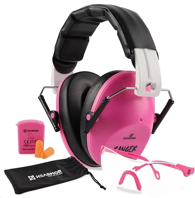 Shooting Ear Protection Earmuffs with Low Profile NRR 23 dB Noise Reduction Headphones